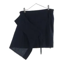 Yohji Yamamoto FEMME (ヨウジヤマモトファム) 05SS Logo Skirt Wool ラップスカート ロングスカート ウール ブラックのサムネイル
