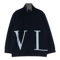 VALENTINO (ヴァレンティノ) VLTNロゴ刺繍 ジップアップトラックジャケット ブラック QB3MF05X498のサムネイル