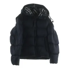 BURBERRY (バーバリー) LOCKWELL ロックウェル チェック柄切り替え 2WAY ダウンジャケット ベスト ブラック 8018731のサムネイル