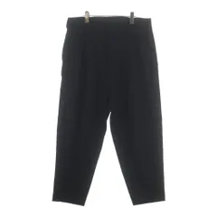 Yohji Yamamoto POUR HOMME (ヨウジヤマモト プールオム) 24SS ウールギャバ サイドポケットスラックスパンツ ブラック HS-P48-100のサムネイル