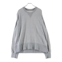 VISVIM (ヴィスヴィム) 23AW COURT SWEAT L/S C/WS カシミヤ混 クルーネック コートスウェット トレーナー グレーのサムネイル
