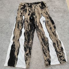 希少一点物！リメイクタイダイ柄 ワイドパンツ 再構築101286 adidas