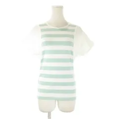 バーバリー ロンドン BURBERRY LONDON Tシャツ 半袖 フェイクレイヤード ボーダー M 緑 グリーン /CK47 ■GY99のサムネイル
