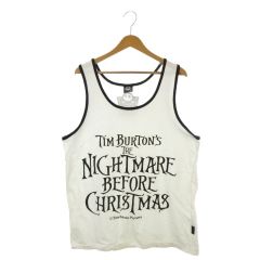 팀버튼 나이트메어 비포어 크리스마스 TIM BURTON'S THE NIGHTMARE BEFORE CHRISTMAS 탱크탑 M 화이트 화이트 /AH33 ■GY99