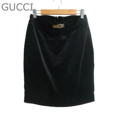 Lサイズ　GUCCI グッチ　スカート　ラムレザー　ベルト　タイト　トムフォード GUCCI ✨トムフォード期✨ レザースカート フロントスリット 羊革 38