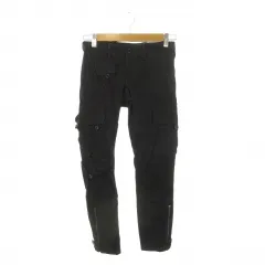 ラルフローレン RALPH LAUREN カーゴパンツ 2 黒 ブラック カーゴポケット 裾ジッパー 長ズボン WMBLBTMS4A00023 /MN11 ■GY18のサムネイル