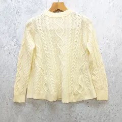 URBAN RESEARCH Sonny Label アーバンリサーチ サニーレーベル ケーブル編み Aライン ニット ボトルネック アイボリー Fサイズ ◎、◇〇☆