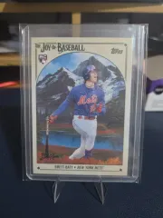 NEW YORK METS) TOPPS X Bob Ross brett BAE Tシャツ Rookie Artist Painting