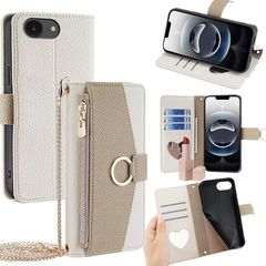 [신품] Yumena 가죽 케이스 용 iPhone 16E 대응 수첩 형에 적합 아이폰 16E 용 케이스 휴대 커버 스마트 폰 케이스 지갑 형 카드 수납 카메라 보호 스탠드 기능 스트랩 포함 내충격 상처 방지 전면 보호