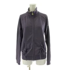 エンポリオアルマーニ EMPORIO ARMANI EA7 トラックジャケット ジップアップ XS 紫 パープル 長袖 スタンドカラー リボン付きポケット /PP ■GY01のサムネイル