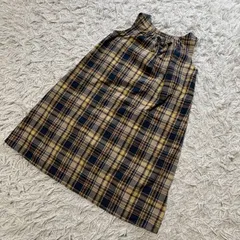COMME CA ISM コムサイズム 2WAYサッカーチェックワンピース コットンレーヨン混 涼しい 120A キッズ ベージュ系 98-42OG09 2024年 春 夏
