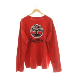 ティンバーランド Timberland カットソー 長袖 ロングTシャツ ロゴ刺繍 バックプリント XXL レッド /CX ■GY9のサムネイル