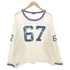 ポロ バイ ラルフローレン Polo by Ralph Lauren ロゴグラフィック長袖Tシャツ ロンT カットソー アメカジ ナンバリング ロゴ アイボリー 紫 パープル /AE ■GY19 ☆AA★のサムネイル