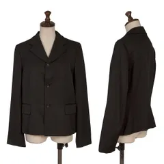 コムコム コムデギャルソンCOMME des GARCONS ウールギャバテーラードジャケット 黒Sのサムネイル