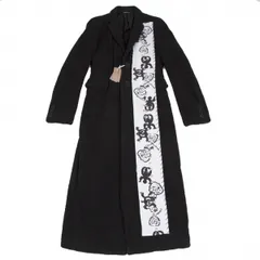 コムデギャルソン オムプリュスCOMME des GARCONS HOMME PLUS スタッズアイ貼り付けパイルロングコート 黒白XSのサムネイル