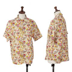 マドモアゼルノンノン NON NON 麻100% 総柄 シャツ L リネン - メルカリ