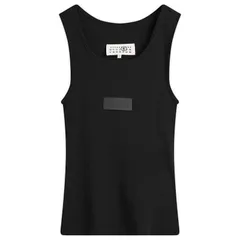 マルタンマルジェラ レディース トップス タンクトップ MM6 Maison Margiela Long Tank Top Black ブラックのサムネイル