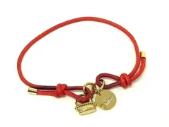 Chloe クロエ パドロックチャーム付き ブレスレット バングル アクセサリー レディース メンズ レッド系×ゴールド系 DN1689のサムネイル