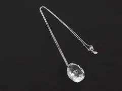 SWAROVSKI スワロフスキー ハート ロング ネックレス ペンダント アクセサリー レディース シルバー系×クリア DN1783