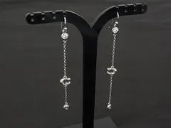 ■美品■ COACH コーチ カラーストーン ピアスチャーム アクセサリー レディース シルバー系 DN3291のサムネイル