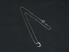■美品■ 4℃ ヨンドシー SV925 ムーン 月 ラインストーン ネックレス ペンダント アクセサリー レディース シルバー系 DN3781のサムネイル