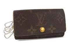 LOUIS VUITTON ルイヴィトン M62631 モノグラム ミュルティクレ4 4連 キーケース 鍵入れ レディース メンズ ブラウン系 DN3806