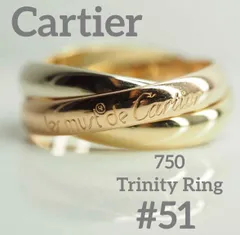 Cartier　カルティエ　750 トリニティリング　51号 シリアルナンバー有のサムネイル