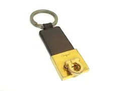 Salvatore Ferragamo フェラガモ ガンチーニ レザー キーリング キーホルダー チャーム レディース ブラウン系 DN3896のサムネイル