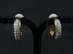 ■美品■ SWAROVSKI スワロフスキー ラインストーン クリップ式 イヤリング アクセサリー レディース ゴールド系 DN4647