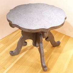 トールペイント 白木 ワインテーブル 組立て式 木製 ミニテーブル 洋風