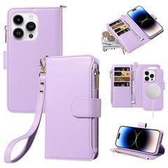 [신품] [DBWYPY] 적용 iPhone 13 Pro 수첩 형 케이스 Magsafe 대응 2in1 분리식 분리 자유 충격 흡수 TPU 소재 고급 PU 가죽 이 phone13pro 휴대 커버 지갑 형 카드 수납 가로 스탠드 기능 마그넷 내장 RF