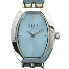 エル ELLE 腕時計 ウォッチ クォーツ ロゴ 青文字盤 シルバー色 ■GY99 /MQのサムネイル
