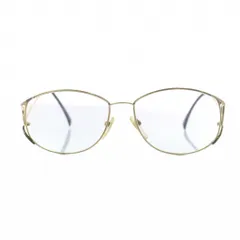 クリスチャンディオール Christian Dior サングラス 眼鏡 めがね フルリム 58□16-135 度入り ゴールド色 ■GY11 /MQ ■OH