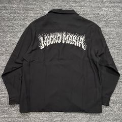 WACKO MARIA × TIM LEH オープンカラーシャツ 黒ブラックXL - メルカリ