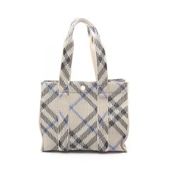 BURBERRY ミニ チェック ニット トート 81032921 - メルカリ