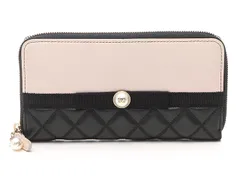 CHANEL シャネル バッグ マトラッセ パール ロングジップウォレット ブラック/ピンク/GP ｻｲﾌ･小物 長財布 ピンク レディース【中古】【【436】】