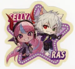 【中古】食玩 ステッカー・シール Selly＆Ras ステッカー 「Crazy Raccoon グミ ぶどう味」 