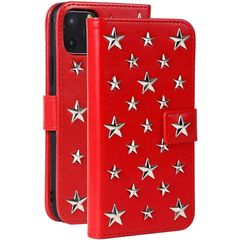 [신품] 아이폰 17 수첩형 iPhone 17 케이스 귀여운 스터드 iPhone용 수첩 아이폰 커버 아이폰 17 케이스 iphone17 별 예쁜 스타 레드 레드 amo24ng12