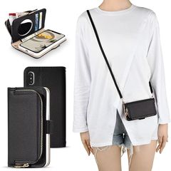 [신품] Englaph iPhone 11 스마트 폰 케이스 수첩 형 아이폰 일레븐 스마트 폰 케이스 아이 폰 11 세련된 어깨 걸이 목걸이 비스듬한 수첩 형 아이폰 11 스마트 폰 케이스 수첩 형 iPhone 11 지갑 형 스마트 폰 케이스