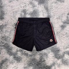 極美品】MONCLER スイムショーツ 近年 ロゴ トリコロール 黒 M - メルカリ