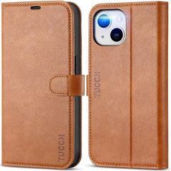 [신품] TUCCH iPhone 13 대응 케이스 수첩형 아이후 13 커버 내충격 전면 보호 카드 수납 고급 PU 합피 TPU 소재 [RFID 블로킹] 가로 두어 스탠드 기능 아이폰 13 휴대용 커버 아이폰 13 용 케이스 2021 년 발매