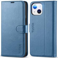 [신품] TUCCH iPhone13 대응 케이스 수첩형 iPhone 13 케이스 수첩형 카드 수납 고급 PU 합피 [RFID 블로킹] 스탠드 기능 편리한 마그넷식 아이폰 13용 수첩 케이스 휴대 케이스(2021년 발매 iPhone 13 5G