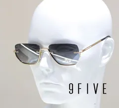 9FIVE ナインファイブ サングラス VILLA Black & 24k Gold Gradation ヴィラ 24Kゴールドメッキ 024-VIL-BKG-G 正規品のサムネイル
