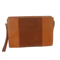 ミッソーニ MISSONI クラッチバッグ セカンドバッグ レザー ロゴ キャメル 茶 ブラウン /KW ■GY18のサムネイル