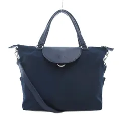 パピヨネ PAPILLONNER イア ear 2WAY ハンドバッグ ショルダー フラップ ナイロン 紺 ネイビー EAZ1091612A0006 /NU ■GY18のサムネイル