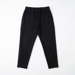 メンズ ジョガーパンツ ブラック 裾ジップ スポーティー カジュアル