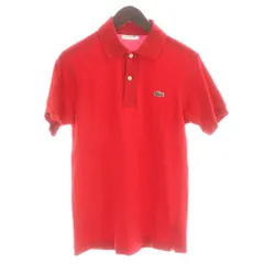 ラコステ LACOSTE ポロシャツ カットソー 半袖 2 赤 レッド /KW ■GY99のサムネイル