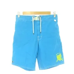 ポロ バイ ラルフローレン Polo by Ralph Lauren ショートパンツ XS 165/76A ターコイズ 無地 ショート丈 ロゴ刺繍 /CK29 ■GY99のサムネイル