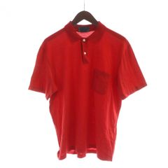 タグ無し新品 dunhillダンヒルメンズ半袖ポロシャツ ゴルフウェア 赤