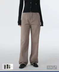 MUSINSA ムシンサ スタンダード ウィメンズ デニム パンツ ライトブラウン 28 (未使用)